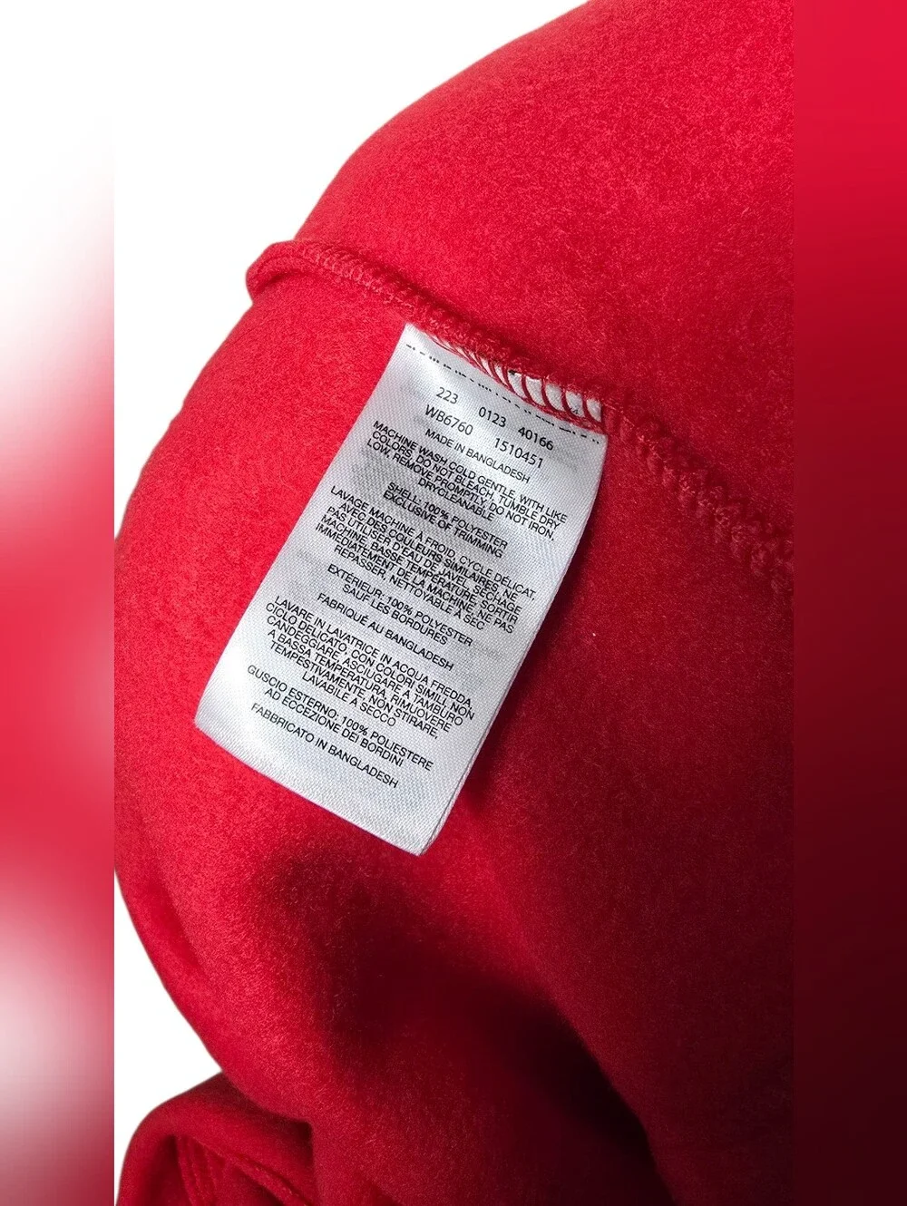 Columbia Red Fleece Full Zip Jacket Girls L 14-16